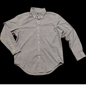 LAUREN Ralph Lauren Men's Long Sleeve Checkered Dress Shirt 16-1/2 34/35